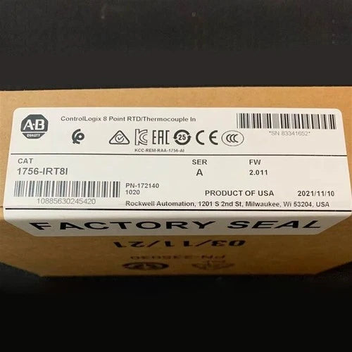 1756IRT8I Allen Bradley 1756-IRT8I /B ControlLogix RTD Thermocouple