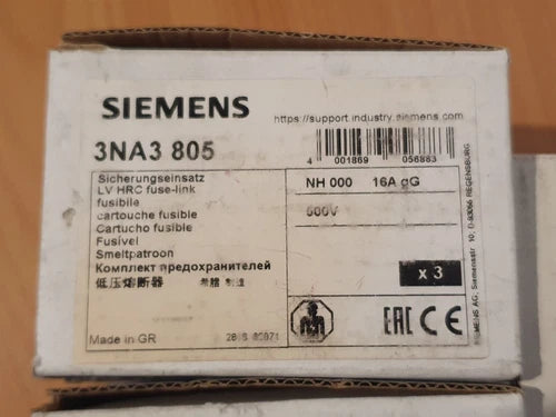 Siemens 3NA3 805 16A (lot of 8)