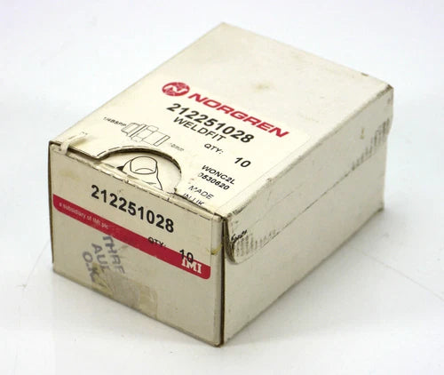 10 Stck. NORGREN Weldfit 212251028 WT-Verschraubung | 1/4", 10mm | OVP