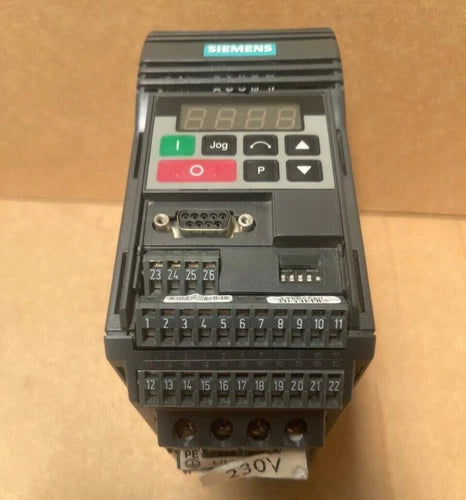 Siemens - 6SE3212-1BA40 - MICROMASTER Vector Drive 0.37kW 1AC 230V with EMC Filt