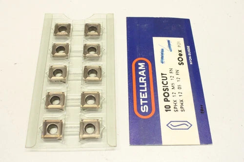 10x Stellram Soex SPHX 12 M5 12 FN 12M512FN 12M512 FN indexable inserts original packaging