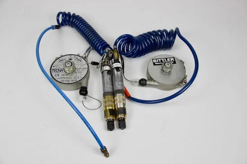 2x CLECO Pneumatico Avvitatore 4RSA 10BQ + Bittler E Techna Bilanciere #526