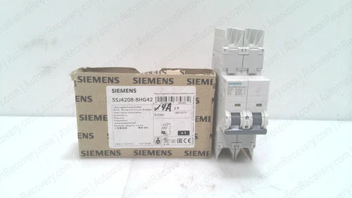 SIEMENS 5SJ4208-8HG42, MINIATURE CIRCUIT BREAKER, NEW #334409