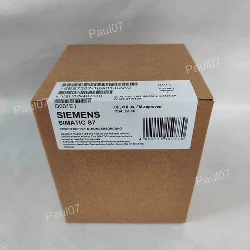 New Siemens 6ES7307-1KA01-0AA0 Simatic S7-300 Power Module 6ES7 307-1KA01-0AA0
