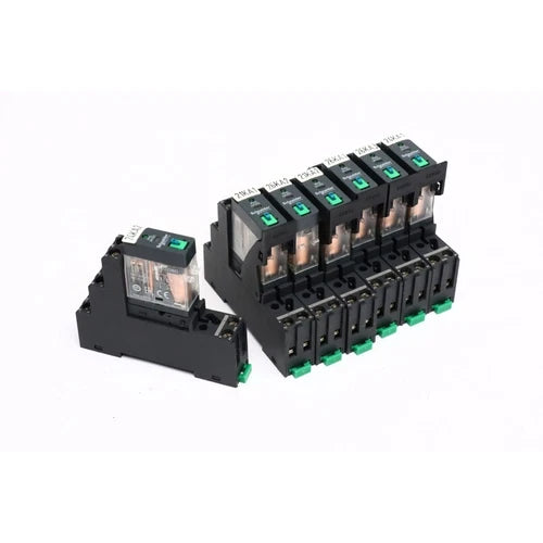 7Pcs Schneider electric RGZE1S48M + RXG22BD relay base + relay old s (B1351)