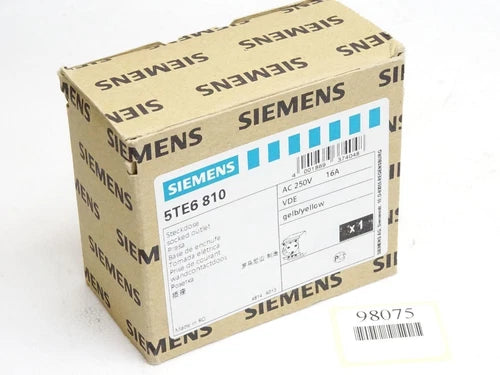 Siemens 5TE6810 SCHUKO-Steckdose gelb / Neu OVP