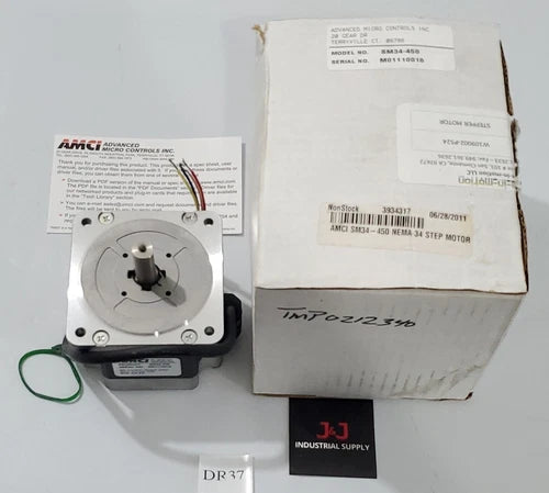 *BRAND NEW* AMCI SM34-450 Stepper Motor 200 Steps/Rev 4A 1/2" Shaft + Warranty!