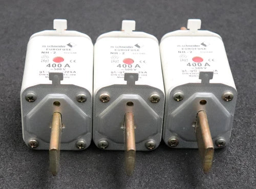 M.SCHNEIDER EUROFUSE 3x Sicherungseinsatz fuse-link Art.Nr. 372040 Gr. 2 MM
