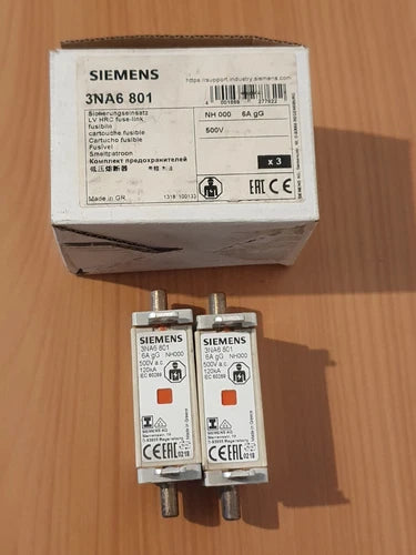 Siemens 3NA6 801 6A (lot of 5)