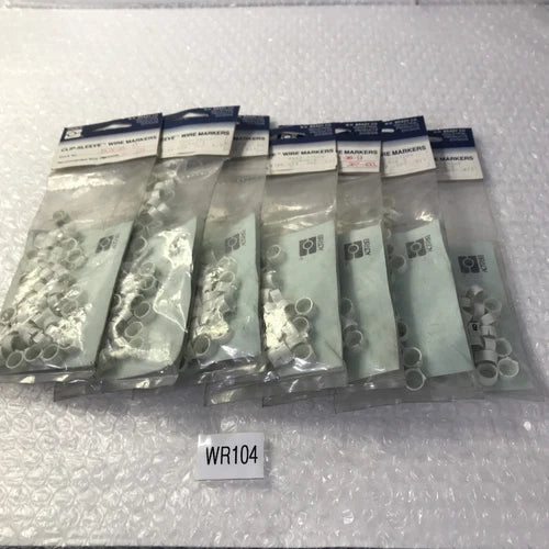 *Brady SCN-36-9 (Lot Of 7) Clip-Sleeve Wire  Markers Pack Of 50#