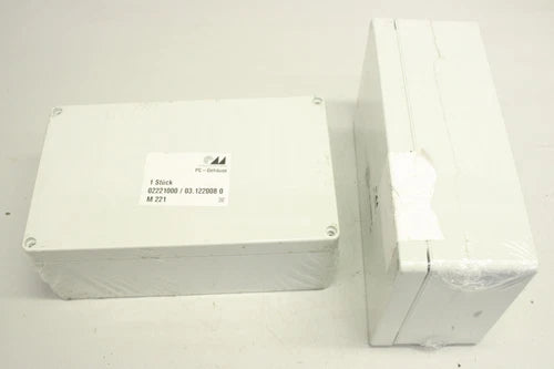 2x Bopla M221 02221000 03.1220080  200x120x75 Universalgeh?use Polycarbonat OVP