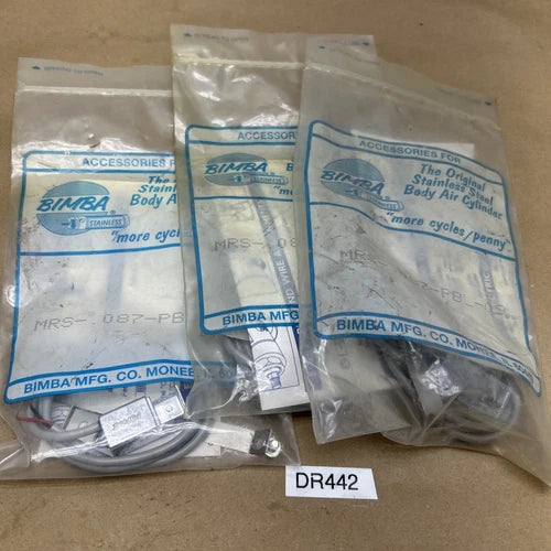 (3) Bimba MRS-.087-PBL-09 Magnetic Reed Switches Fast Shipping! + Warranty