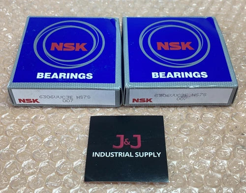 (2) NEW WITH BOX- NSK 6306V Bearing 6306VVC3E || FAST SHIPPED ???? WARRANTY