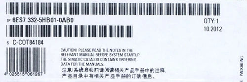 6ES73325HB010AB0 - SIEMENS - 6ES7332-5HB01-0AB0 Analog Input NEW