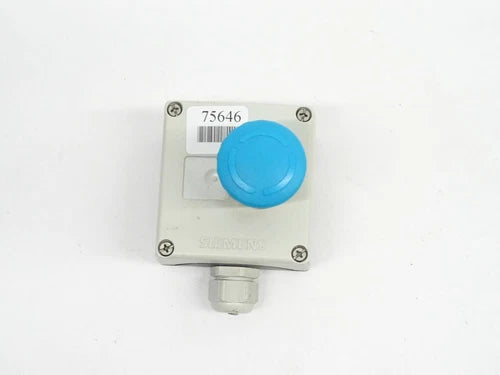 Siemens 3SB38 Not-Aus- Drucktaster Blau