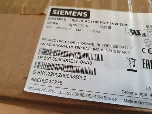 Siemens 6SL3000-0CE15-0AA0 NEW