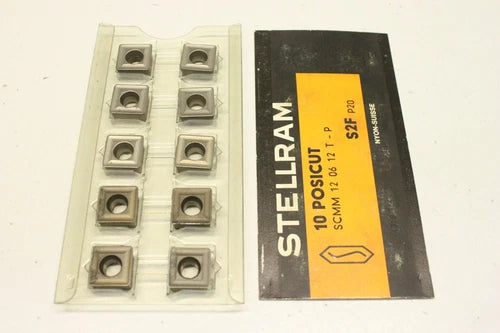 10x STELLRAM S2F SCMM 12 06 12 T-P Wendeschneidplatten S2F 120612 T-P