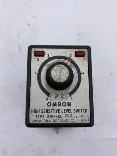 1pc x OMRON HIGH SENSITIVE LEVEL SWITCH TYPE 61F-HSL 220V