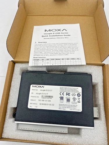 1pc x VITRONIC MOXA IOLOGIK E1200-T 107365 I/O REMOTE ETHERNET MODUL 8 I/O