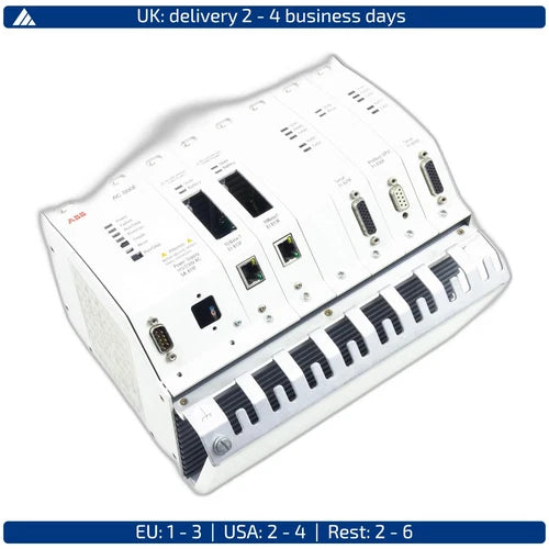 Controlador de campo ABB AC 800F PM802F, 3BDH000002R1: unidade base, 1x fonte de alimenta??o...