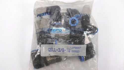 10 St¨¹ck Festo QSLL-3/8-10 153083 L-Lang-Steckverschraubung
