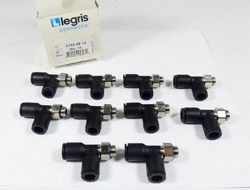 10x Legris Connectic 31930810 L-Einschraubanschluss | 10x Legris Connectic ?8毫米|格温德 1/8"