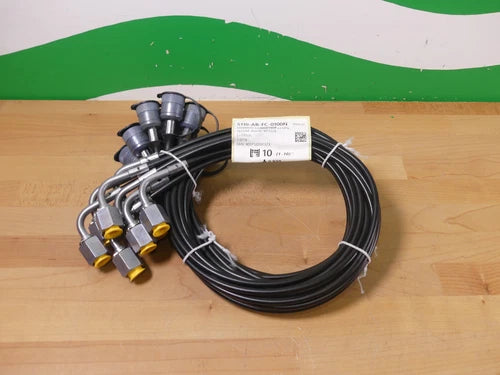 10X Minimess-Schlauch DN2-63 MPa 1615/M.-Anschl.-90¡ã G1/4 S110-AB-FC-0100N