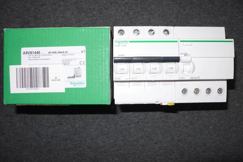 DISJONCTEUR A9F76440 DIFFERENTIEL A9V61440 TETRA. 40A 30mA SI SCHNEIDER ELECTRIC