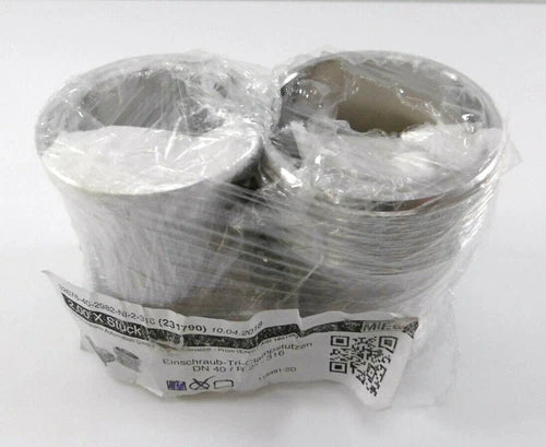 2 St¨¹ck Einschraub-Tri-Clampstutzen DN40/R2" - 316