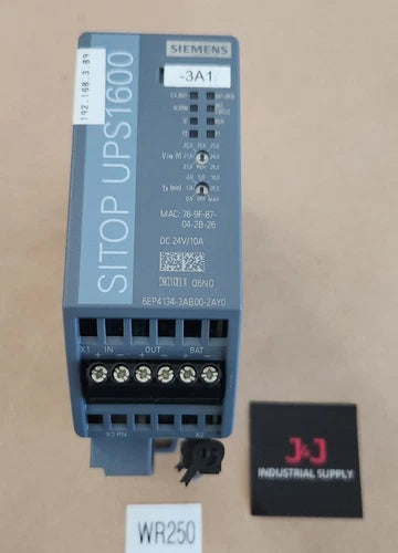 PREOWNED Siemens 6EP4134-3AB00-2AY0 Power Supply SITOP UPS1600 24Vdc + Warranty!