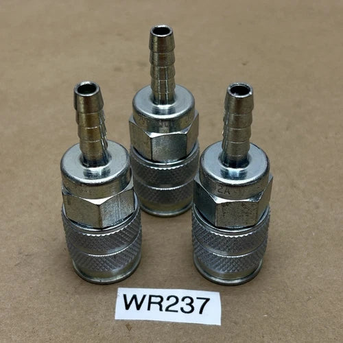 (3) NEW DYNAQUIP   DW342A   FEMALE QUICK COUPLER FITTING  1/4" HOSE BARB NNB