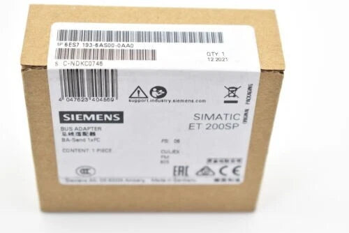 New Siemens 6ES7193-6AS00-0AA0 6ES7 193-6AS00-0AA0 SIMATIC ET 200SP BusAdapter
