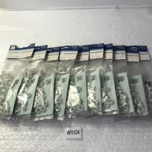 *Brady SCN-36-8 (Lot Of 10) Clip-Sleeve Wire  Markers Pack Of 50#
