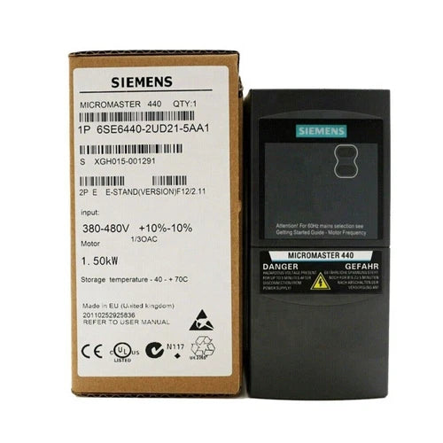 New Siemens 6SE6440-2UD21-5AA1 MICROMASTER440 without filter 6SE6 440-2UD21-5AA1