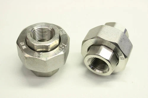 2x  T2188 3M 1/2 A/SA182 Verschraubung Union Edelstahl innengewinde