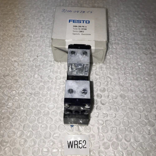 **FESTO 9708 SBA-2N-PK-3 VALVE  C802#