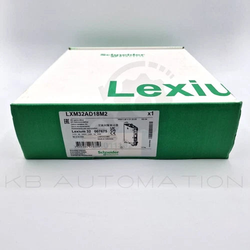 Servo drive de movimento Schneider LXM32AD18M2 Lexium, 1-ph 0,5kW a 115V, 1kW a 230V