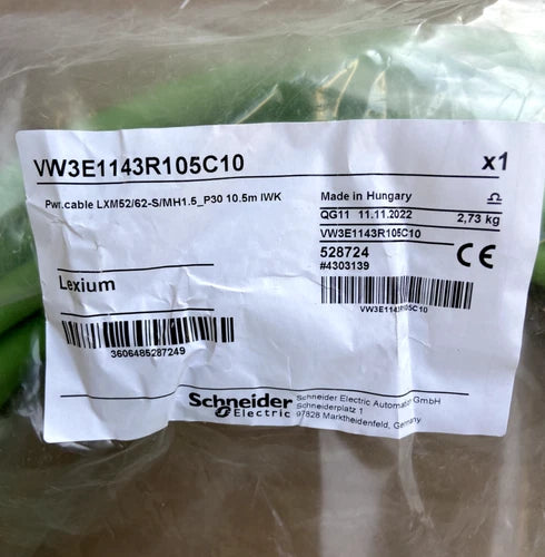 Schneider Electric, VW3E1143R105C10 POWER CABLE LXM52/62-S/MH1.5_P30 10.5m IWK