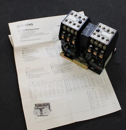 Siemens contactor reversing switch twin contactor type reversers 3TD4210-OBM0
