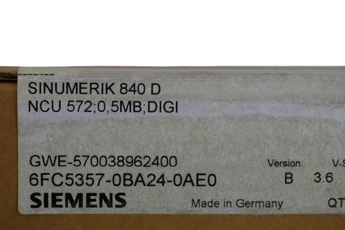 Siemens sinumerik 840 D 6FC5357-0BA24-0AE0 Ver. B