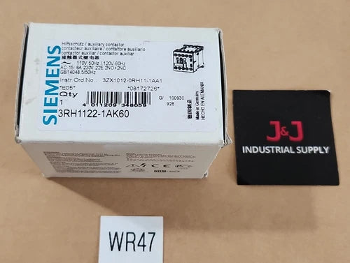 *NEW* Siemens 3RH1122-1AK60 Auxiliary Contactor 110V 50Hz 120V 60Hz + Warranty!