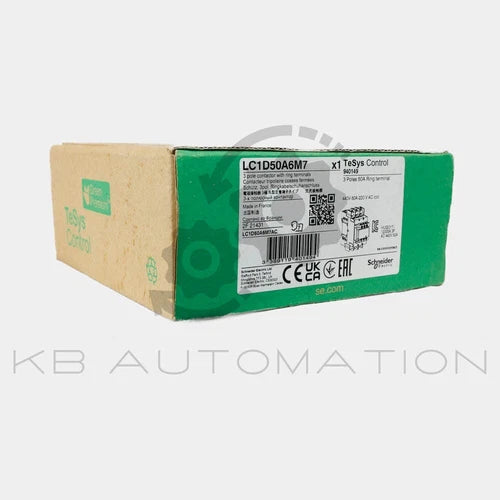 Contator Schneider LC1D50A6M7 - 3P(3 NO)-AC-3- = 440V 50A - 220VAC 50/60Hz bobina