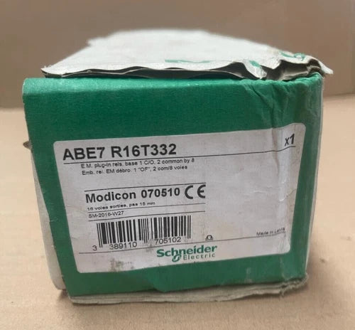 Schneider Electric Modicon ABE7 R16T332 Sub-Base Plug-in Electromechanical Relay