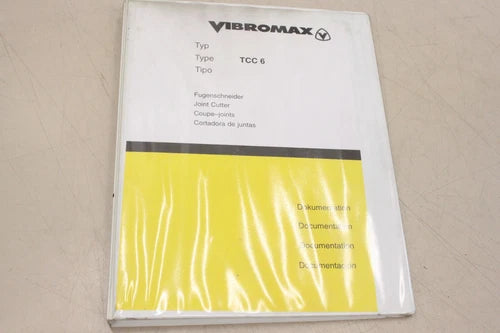 VIBROMAX TCC6 Fugenschneider 1993 DE Bedienungsanleitung TCC6