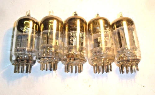 5 St¨¹ck / 5 PCS   R?hre Tube Doppeltriode   ECC81 / ECc82 / ECC83  LF 101