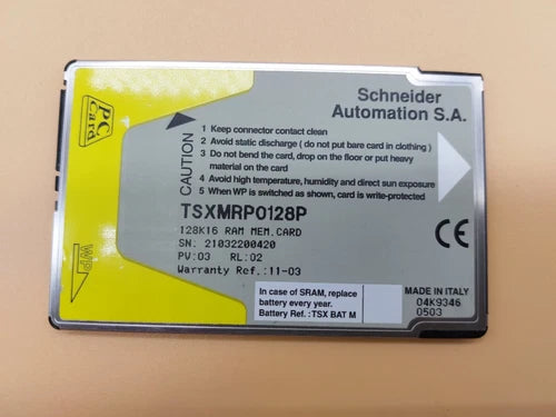 TSXMRP0128P Schneider Electric Modicon 128K 16 RAM MEM CARD TSX-MRP - 0128P