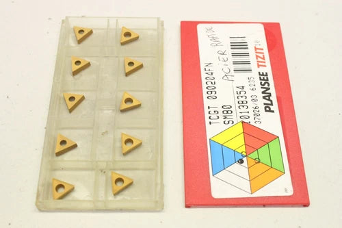 10x 平面 TIZIT TCGT 090204FN SM80 10138354 Wendeschneidplatten OVP