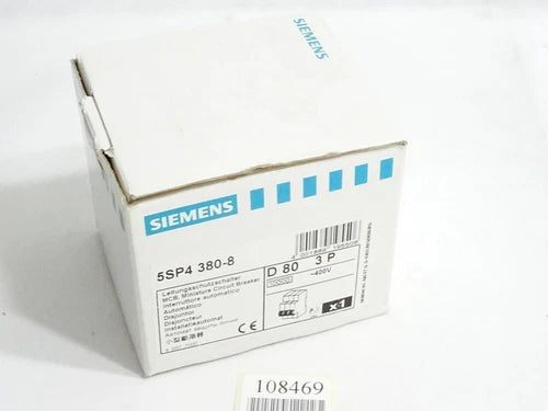 Siemens Leitungsschutzschalter 5SP4 380-8 5SP4380-8 / Neu OVP