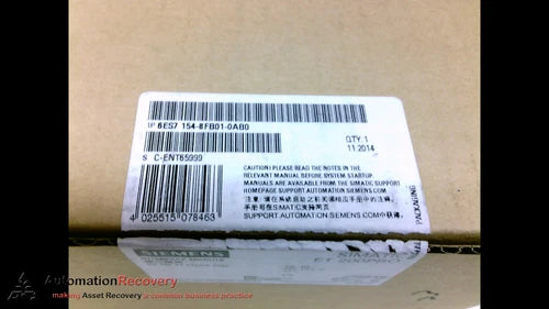 SIEMENS 6ES7 154-8FB01-0AB0, CONNECTION MODULE, SIMATIC DP, 24 VDC, NEW #202643