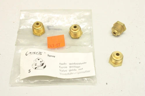 4x UNIGETT 243.07 Ventilf¨¹hrungsmutter nut valve Spraygun Spr¨¹hpistole 24307 OVP